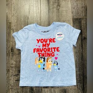 Bluey Family Matching Valentine’s Day Love Hearts Toddler T-Shirt B6